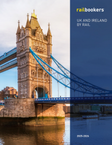 Cover of UK and Ireland By Rail 2025 - 2026